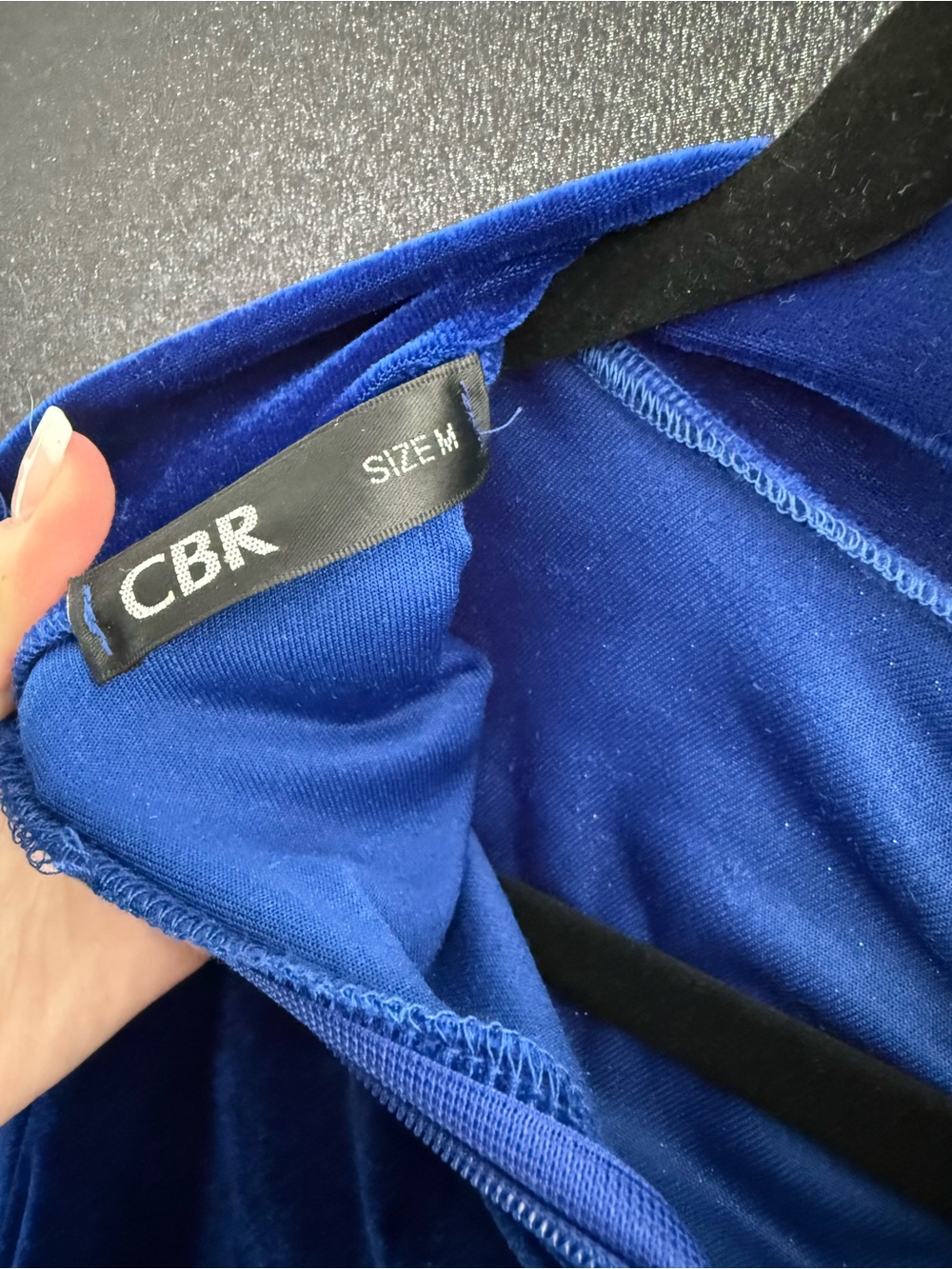 CBR Cobalt Velvet Top